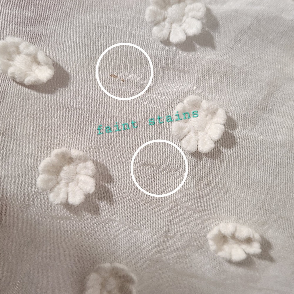 MILLY Minis Swim.Cover up 3D Flowers Ivory 100%cotton Size 10 years Beach Summer - Picture 5 of 10